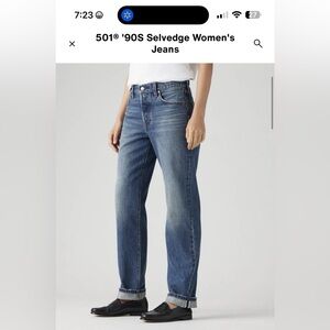 Levi’s 501 90s selvedge 25 x 30